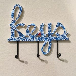 Alpha Delta Pi Hand painted keys holder